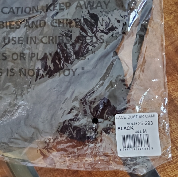 🖤 WIDOW Black Lace Bustier Lace-Up Cami 🖤 - Picture 7 of 12